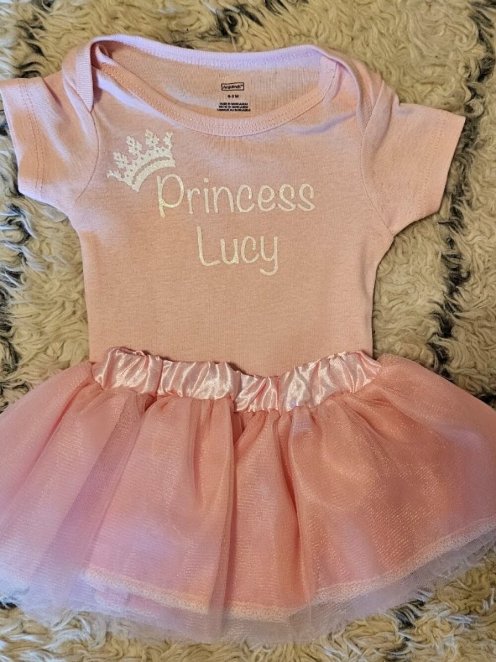 Princess Lucy with TuTu, Sz 0-3m
